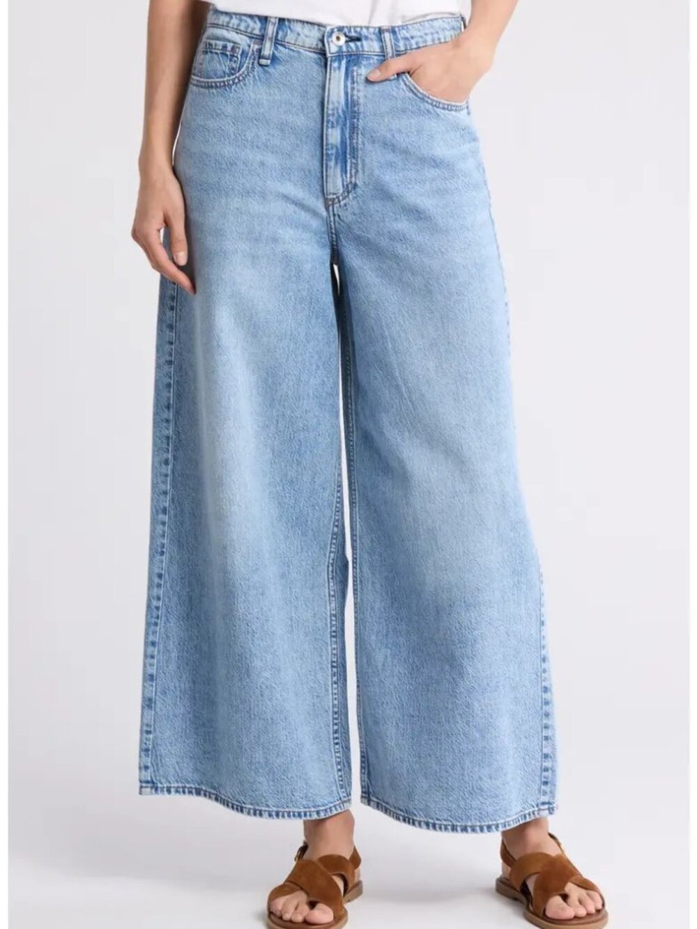 RAG & BONE The Serena Crop Wide-Leg Denim Jeans - 27